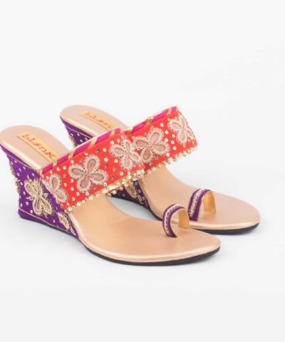 Orange Purple Wedges