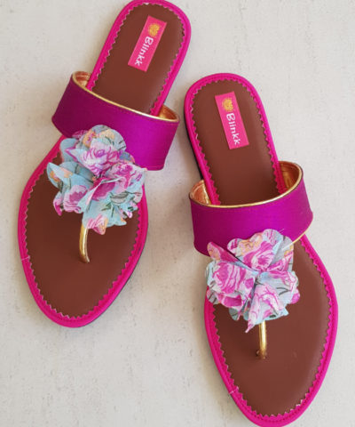 Mauve Floral Flats