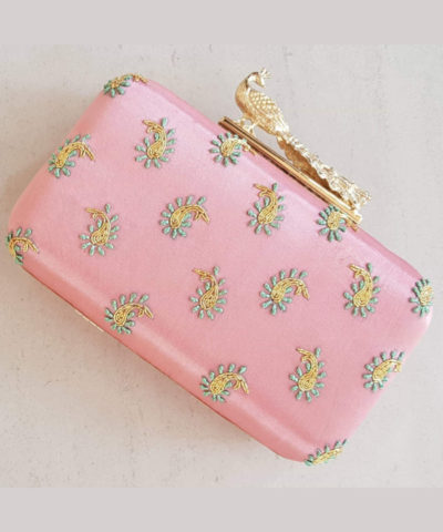 Baby Pink Box Clutch