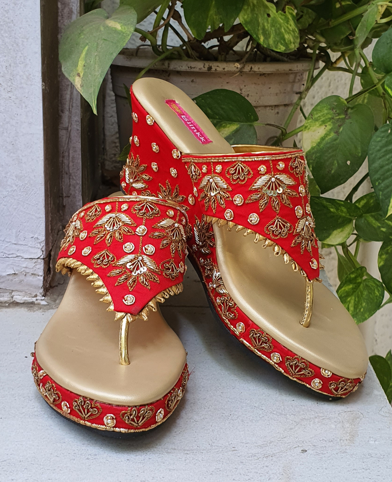 Beaded Sandals: Stone And Sequins | Utsav Fashion Blog