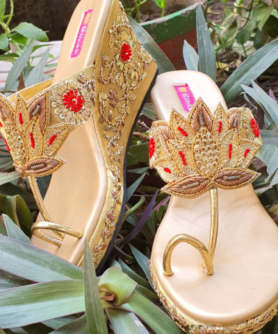 Bridal Gold Lotus Platforms
