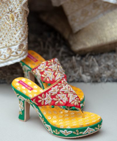 Pearl Zardosi Bridal Stilettos