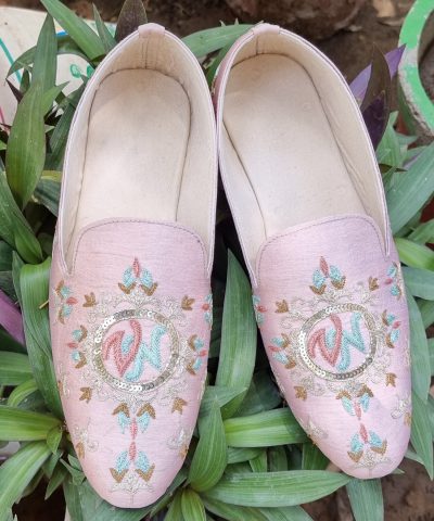 Pastel Pink Personalised Loafers