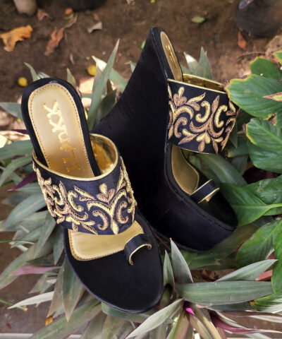 Black Zardosi Platforms