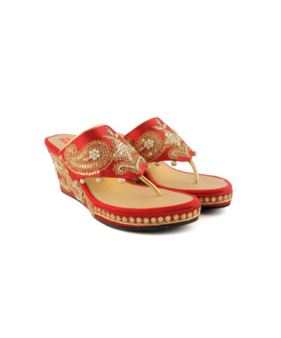 Red Zari Sequence Platforms